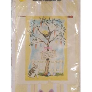 New Cottontale Collection Happy Easter Outdoor Yard Flag Garden Banner 25" x 38"